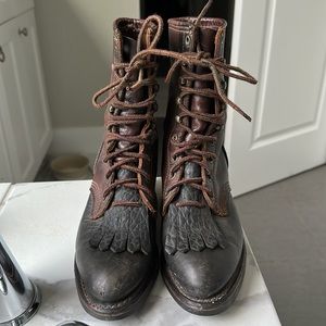 Vintage Biltrite Durango Vibram leather boots.